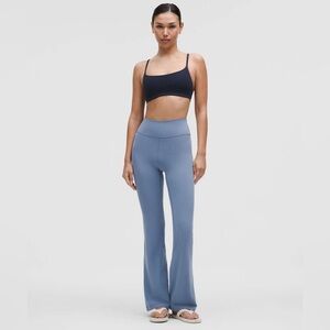 Lululemon Groove Nulu High-Rise Flared Pant, Washed Denim, Size 4
